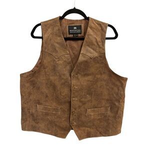 Mavericks Santa Fe men's Suede Vest EU 42 Western cowboy